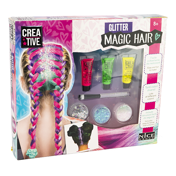 Glitter magic hair