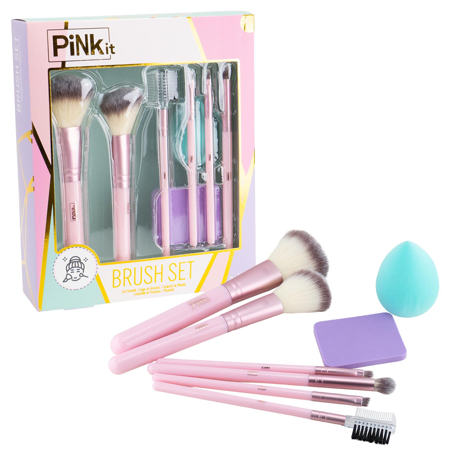 Pink it Brush Set