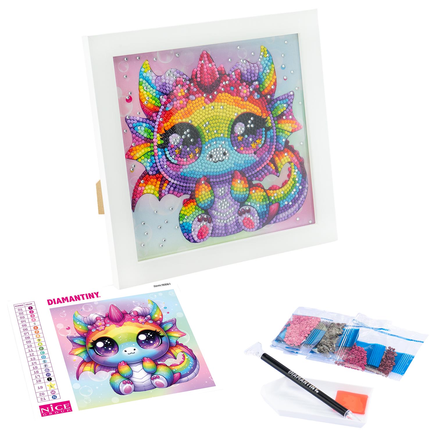 Diamantiny Kawaii Quadretto Draghetto VII - immagine 7