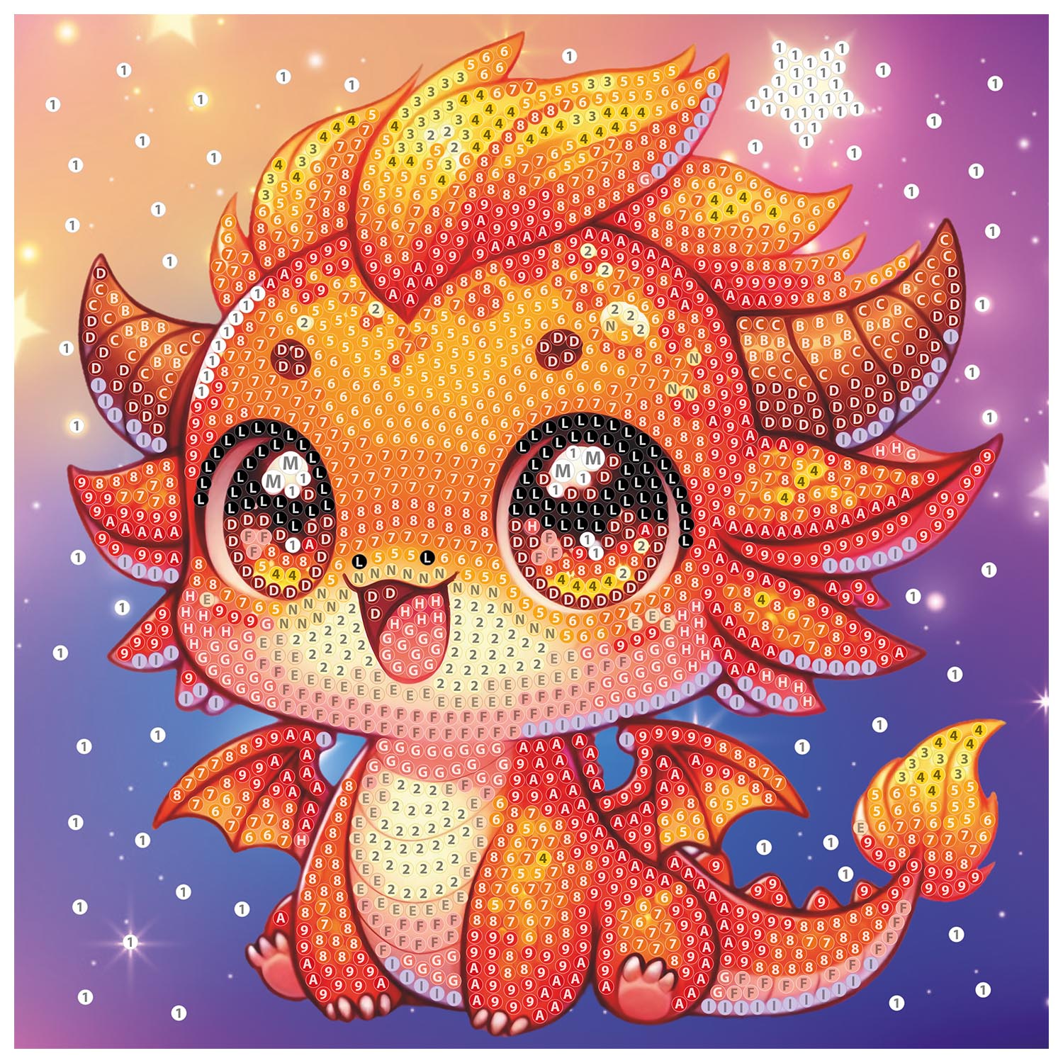 Diamantiny Kawaii Quadretto Draghetto IX - immagine 5