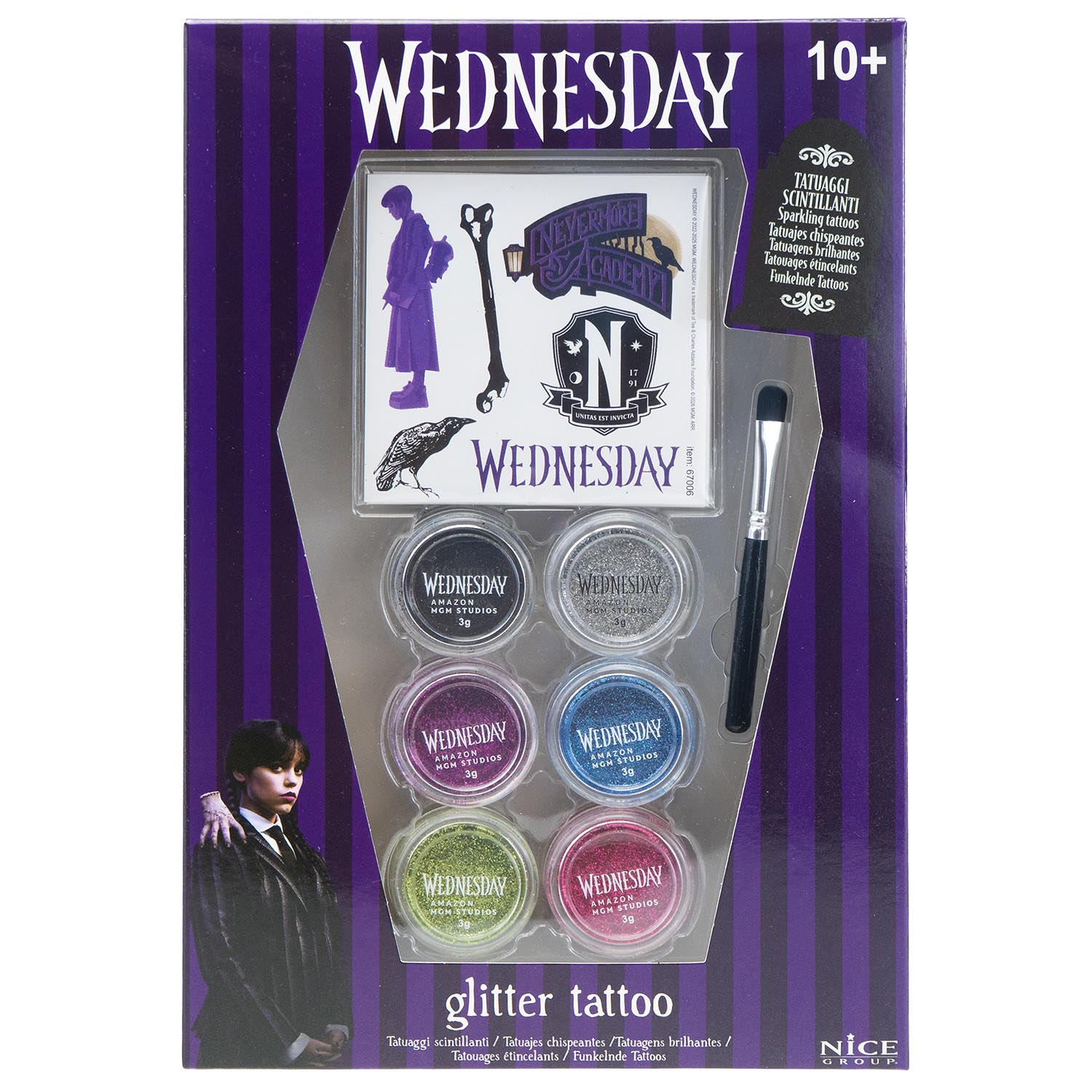 Wednesday Glitter Tattoo - immagine 7